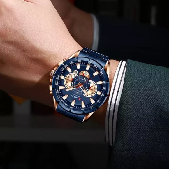 Men’s Quartz Stainless Steel Watch - Picture 3 of 9